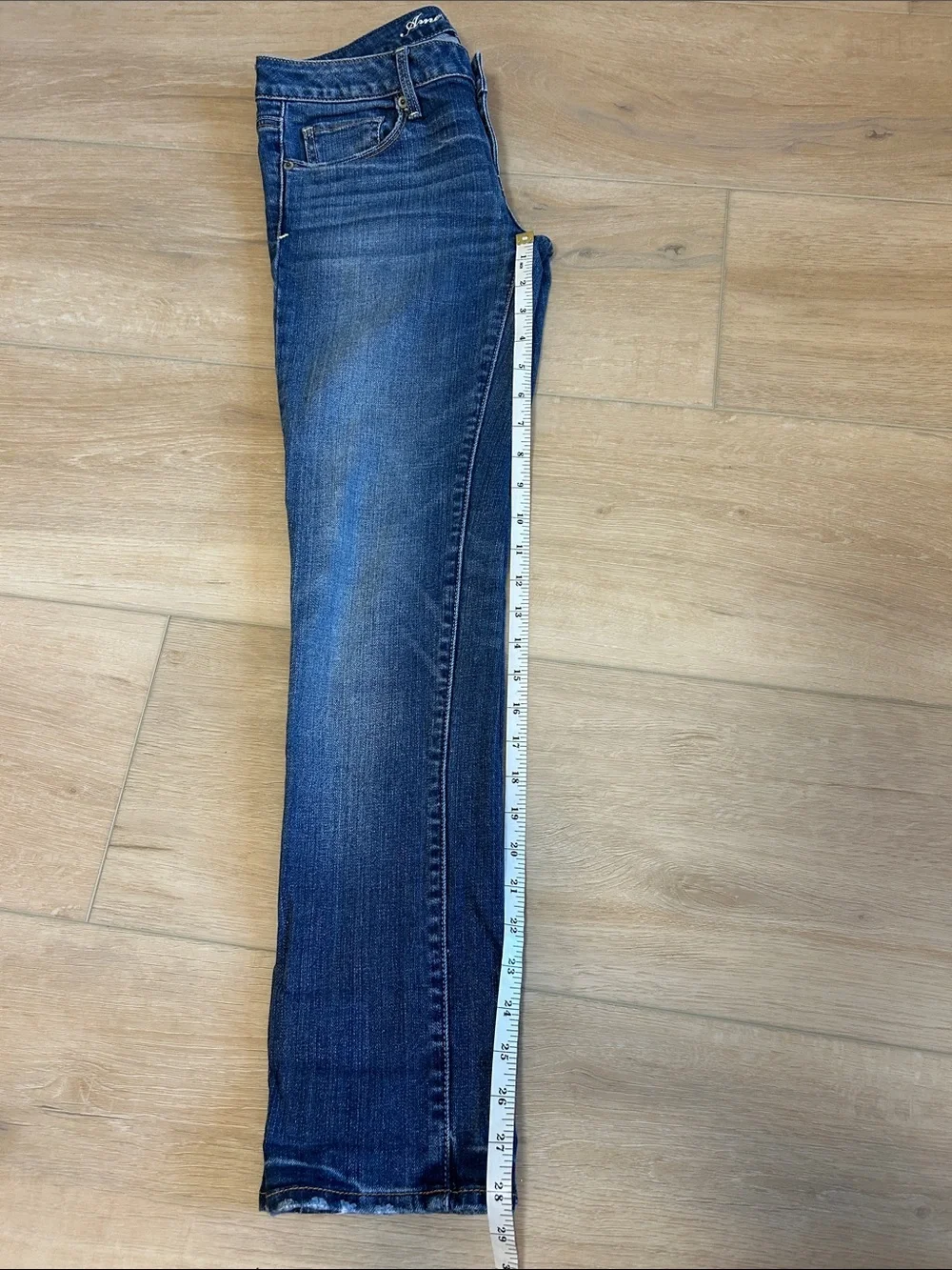 Vintage 2010 Y2K American Eagle AE Stretch Low Rise Skinny Jeans Size 6 Short - Picture 10 of 13